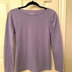 NWT J Crew Mauve colour, 100% cotton long sleeve tee.